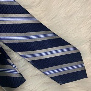 Blue Striped Silk Tie Brand New